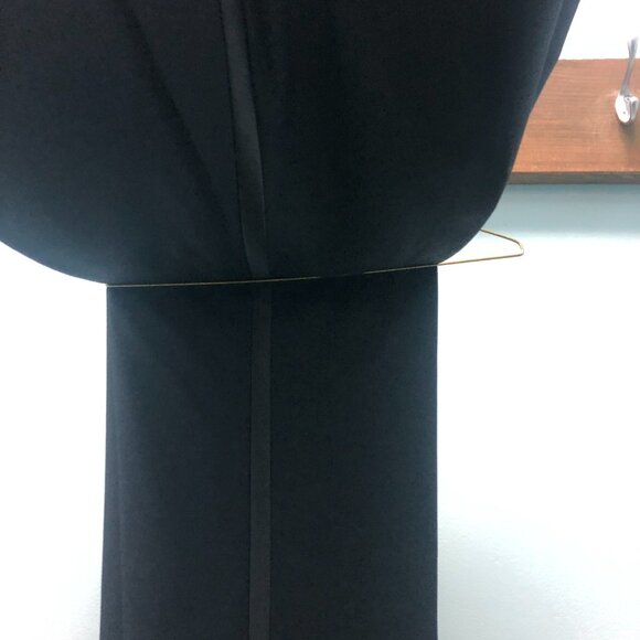 Black Adjustable Tuxedo Pants with Satin Trim; Sample, EUC, Wedding Mason Prom - Picture 9 of 10